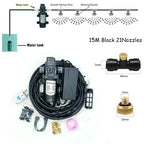 Garden Water Mist Spray Electric Diaphragm Pump Kit Greenhouse  irrigation Outdoor Misting Cooling System 6-18M