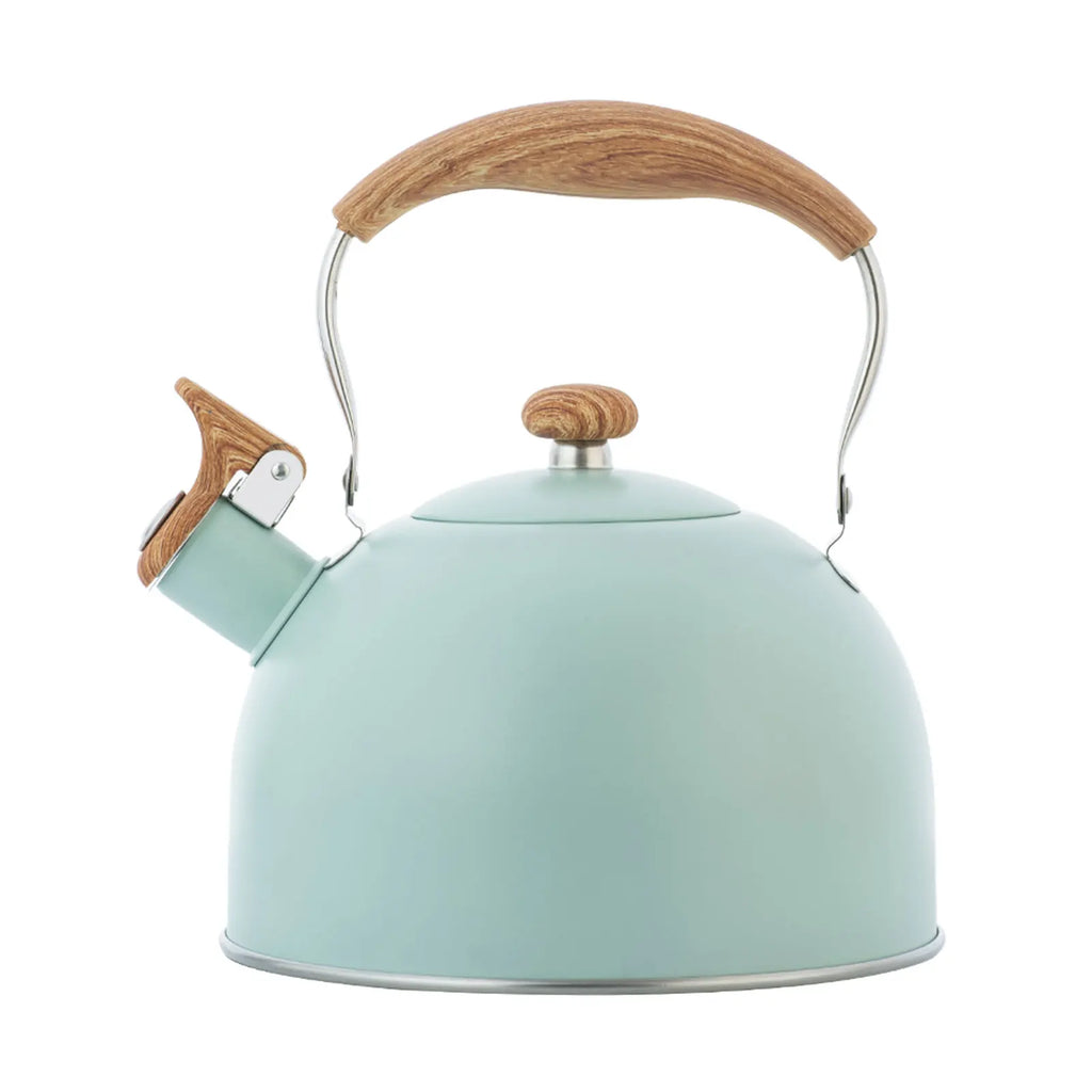 2.5L Stainless Steel Whistling Tea Kettle Food Grade Tea Pot for Make Tea Boil Water Compatible with Gas Stoves Induction Cooker