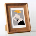 1 Piece Mul-Size Nordic Art Picture Frame Retro American Style Wall Hanging Wide Border Resin Photo Frame For Wedding Table Post
