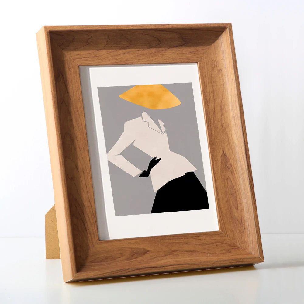 1 Piece Mul-Size Nordic Art Picture Frame Retro American Style Wall Hanging Wide Border Resin Photo Frame For Wedding Table Post