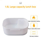 Portable Electric Food Warmer Heater, 12-24V 110/220V Lunch Box For Home Car Use, Food Container Rice Container Dinnerware Sets