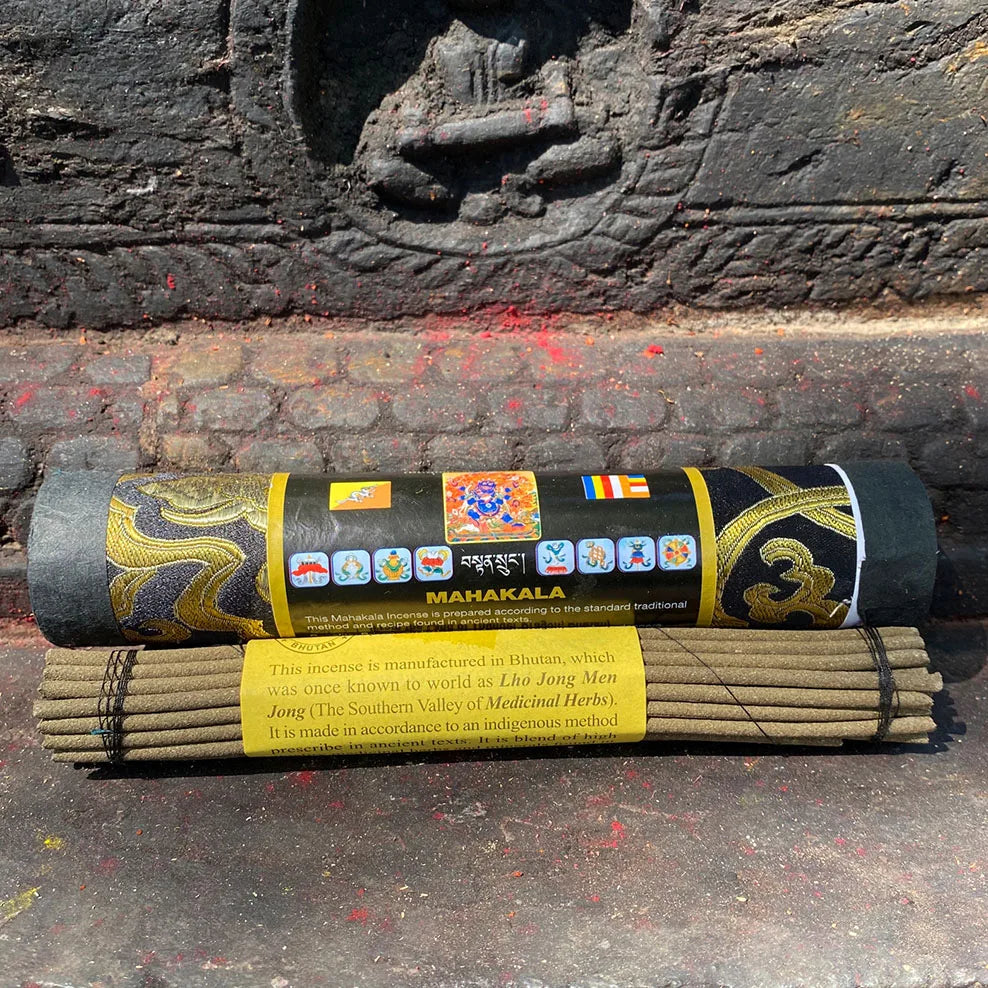 1Tube Bhutan Dragon Incense Stick Brocade Cylinder Tibetan Incense For Refreshing Deodorization Handmade Natural Stick Incense
