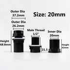20-50mm PVC Pipe Thicken Connectors Fish Tank Pipe Drainage Connector Garden Drain UPVC Pipe Adapter Water Supply Pipe Fittings