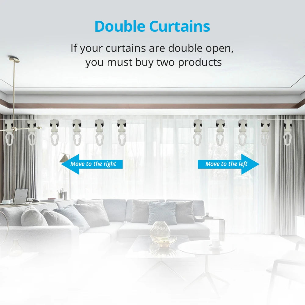 Hook for Zemismart ZM79 BCM500 Electric Curtain Track S Fold Curtains Snake Tape Curtain 6cm 8cm