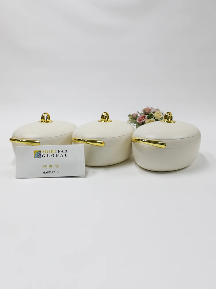 Thickened Plastic Lunch Box, Food Warmer, Big Capacity, Container for Family Party Design, 2 L, 2.5 L, 3L, 3Pcs Set