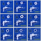 5~200pcs M6~G1/2 To 2.4-11.1mm PP Pagoda Elbow Connector+Nut O-Ring Irrigation Aquarium Tank Adapter Irrigation Water Hose Joint