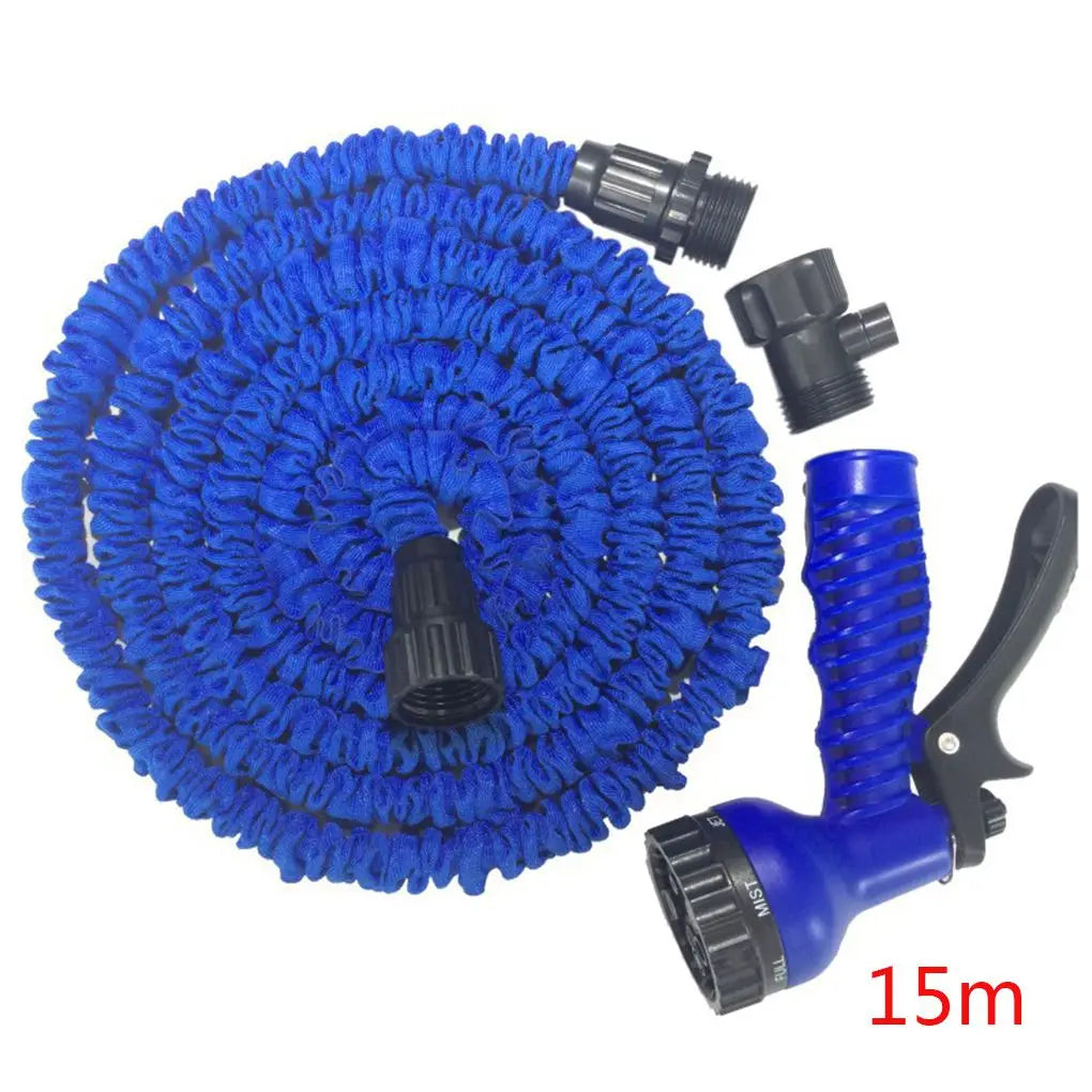 25FT-200FT Garden Hose Expandable Flexible Water Hose Plastic Hoses Car Wash Water Gun Garden Sprayer Watering Irrigation Tools