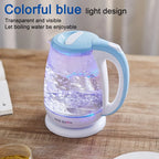 High Borosilicate Glass Kettle transparent blue light boiling water household kettle automatically power off prevent dry burn