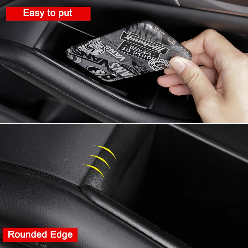 Door Handle Container Holder Door Armrest Storage Barrel Box for Mazda 3 Axela BP Accessories 2020 2021 2022 2023