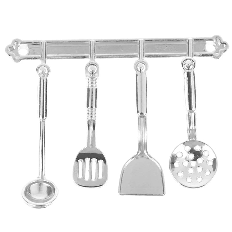 1:12 Doll House Miniature Dollhouse Spoon Shovel Cookware Model Cook Set 1:12 Kitchen Utensils DIY Dollhouse Accessories