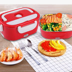 Portable Electric Food Warmer Heater, 12-24V 110/220V Lunch Box For Home Car Use, Food Container Rice Container Dinnerware Sets