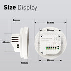 Beok Tuya Smart Thermostat Wifi Eletric Underfloor/ Water Gas Boiler Heating Room Temperature Controller Works with Alice Alexa