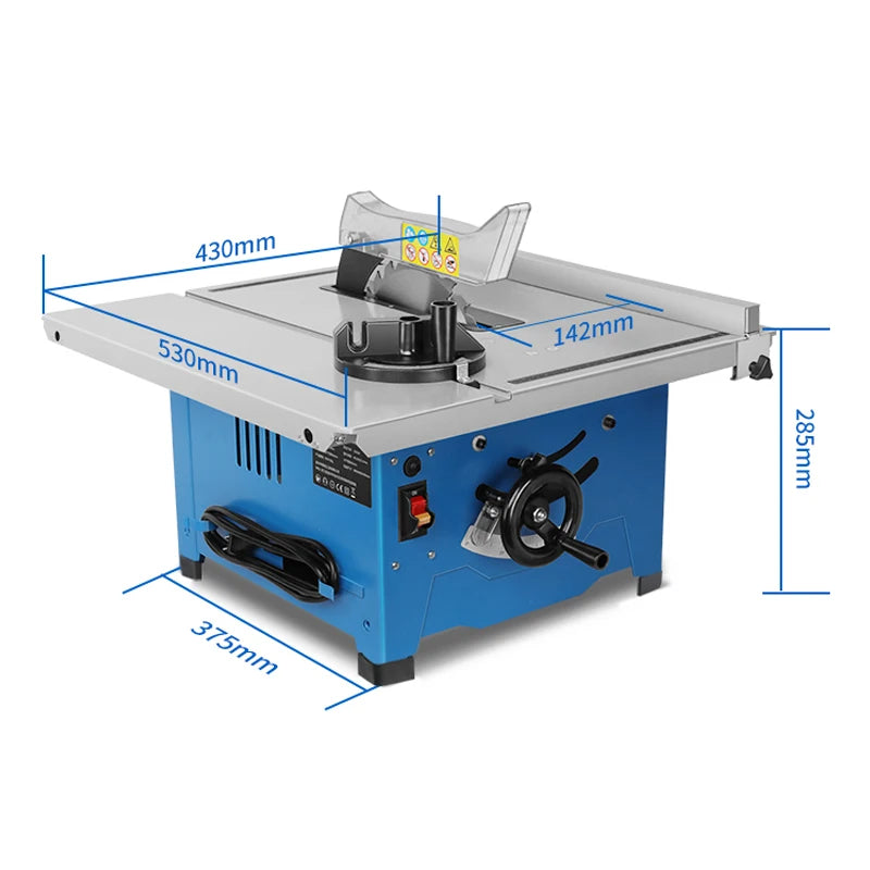 8-Inch Household Miniature Woodworking Sliding Table Saw Electric Multi-Function Precision Dust-Proof Decoration Cutting Machine