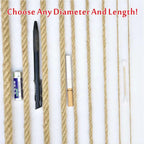 Heavy Jute Hemp Rope Net Garden Protective Fencing Stair Balcony Railing Children Safety Net Decorative Net Hammock Climbing Net