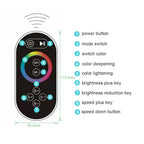 Black Ceiling Intelligent Remote Control LED Rainfall Waterfall Single Shower Head Concealed Shower Tap