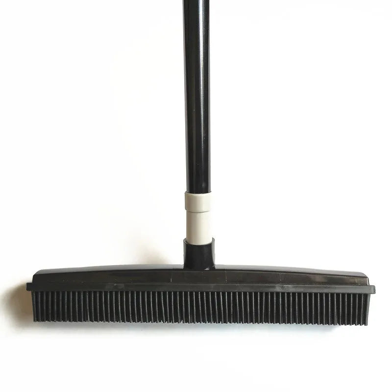 Customizable Rubber Broom Hair Lint Removal Device Telescopic Bristles Magic Clean Sweeper Squeegee Bristle Long Push Broom