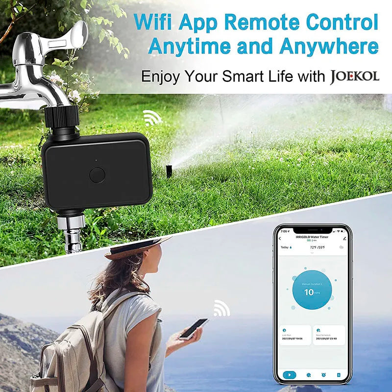 Garden Wifi Watering Timer Smart Automatic Wifi Irrigation Controller Water Valve Smart Garden Watering System Lawn Watering