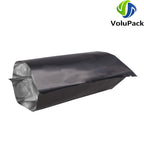 Reusable Metallic Mylar Organizer Bags, Open Top Pouches, Vacuum Heat Seal, Smell Proof Packaging Bags, Glossy Black