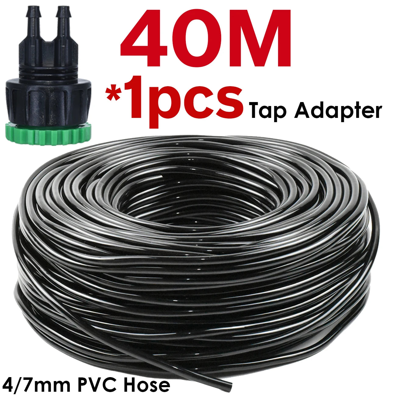 SPRYCLE 5m-100m 1/4'' Garden Watering Hose 4/7mm PVC Micro Drip Irrigation Pipe Tubing for Sprinkler Lawn Pot Plant Greenhouse