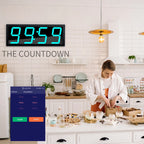 Smart Digital Wall Clock with APP Control & Alarm
