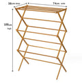Scandinavian Bamboo Wood Floor Accessible Luxury Storage Bath Towel Rack