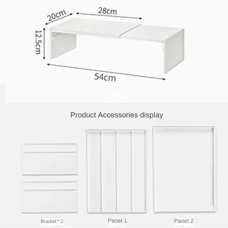 Kitchen Cupboard Organizer Retractable Cabinet Shelf Seasoning Bottle Spice Rack Dish Shelf Kitchen Accessories Storage Rack