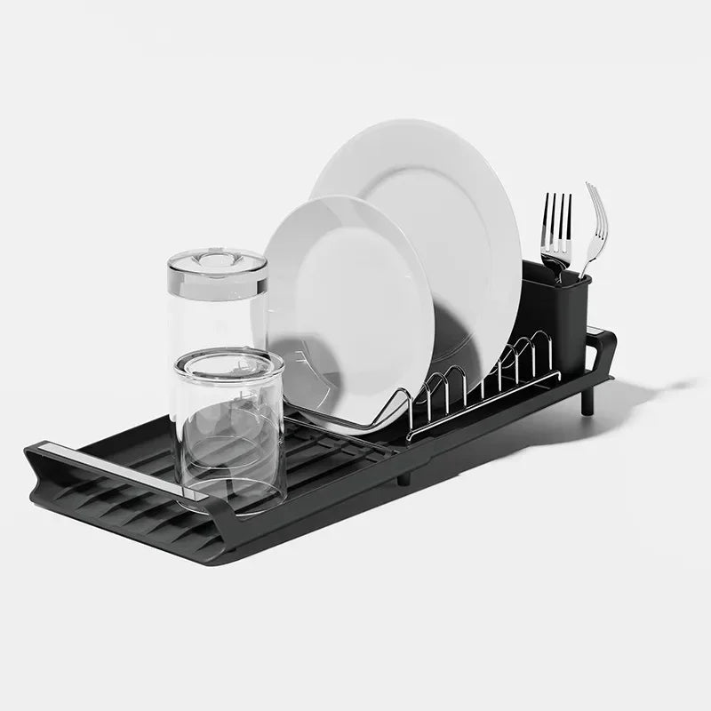 1pcs Expandable Small Dish Kitchen Organizer Shelf for Drying Counter Dish Drainer Removable Cutlery Holder Kitchen Accessories