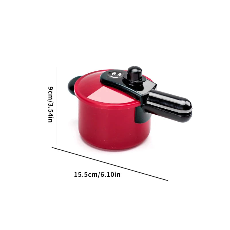 Kids Mini Kitchen Toy Girls Pretend Play Cooking Simulated Food Game Hamburger Sandwich Fries Boys Educational Gift 3+ Year Old