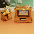 For Children Forest Family Bathroom Garden Pretend Play  Dollhouse Furniture Miniature Furniture Kitchen Cooking