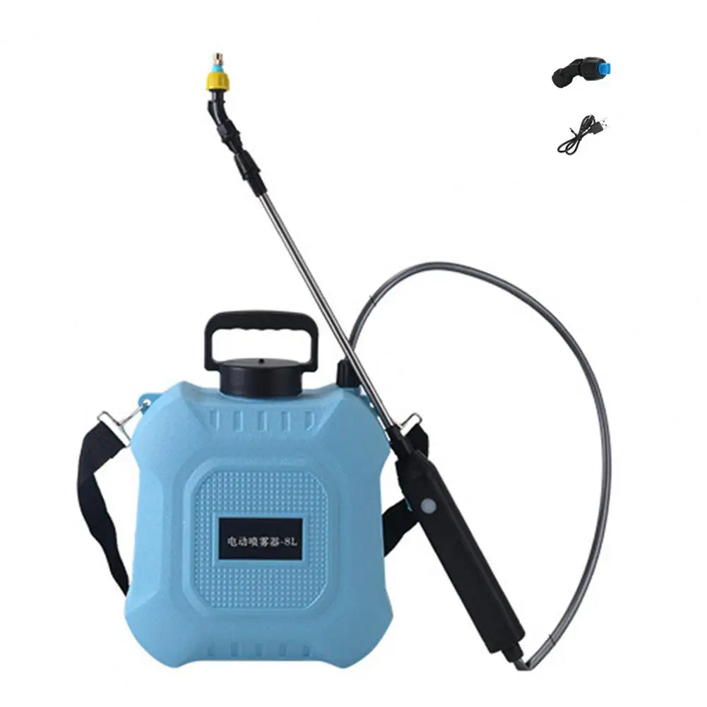 5L/8L Garden Electric Sprayer Backpack Sprayer with Shoulder Strap Telescopic Wand 2 Nozzles Battery Powered Sprayer for Yard
