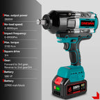 ONEVAN 3100N.M Torque Brushless Electric Impact Wrench Cordless Wrench Screwdriver Socket Power Tools For Makita 18V Battery Pin