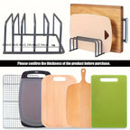Kitchen Rack for Cutting Boards and Baking Pans - Multifunctional Storage Rack, Perfect for Cabinets