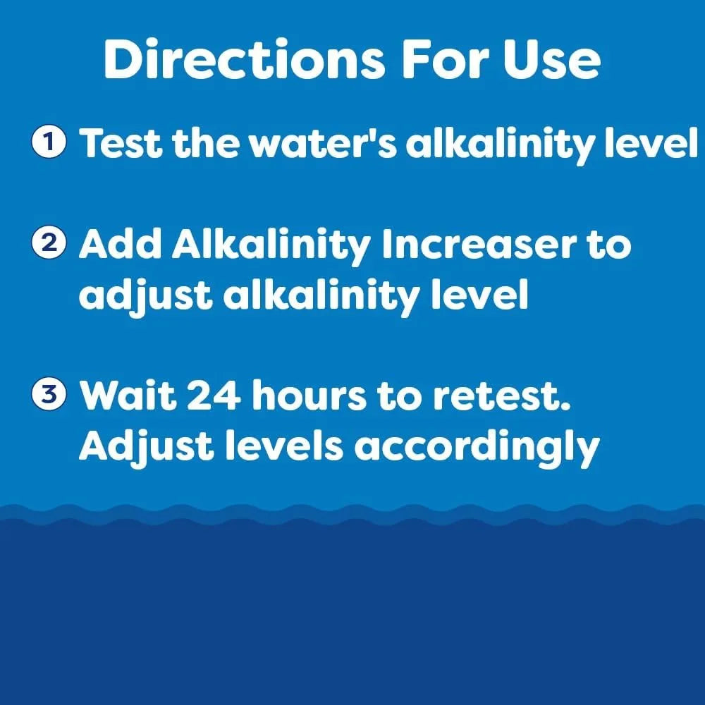 Alkalinity Increaser for Swimming Pools - Raises Alkalinity and Balances pH Levels   100% Sodium Bicarbonate  25 Pounds