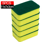 Magic Double-sided Highly Absorbent Sponge Kitchen Clean Pot Rust Stain Sponges Grease Cleaning Brush Cleaner Tools Wholesale