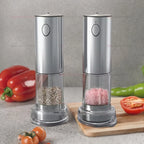 Power Salt And Pepper Grinder Kit, USB Rechargeable, Adjustable Roughness, Large Capacity Automatic Grinder Kitchen Tools