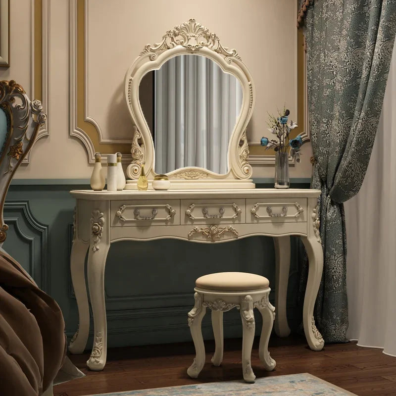 European dresser bedroom makees ins multifunctional princess dressing table storage cabinet integrated small apartment