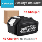 Kamolee 18V 5000mAh Li-ion Battery BL1860 Hand drill Battery Power tools Support Kamolee tools