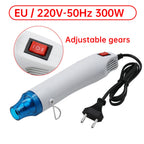 300W Hot Air Gun 220V 110V Soldering Temperature Blower Gun With Supporting Seat Electric Power Hot Dryer Shrink Plastic Tool