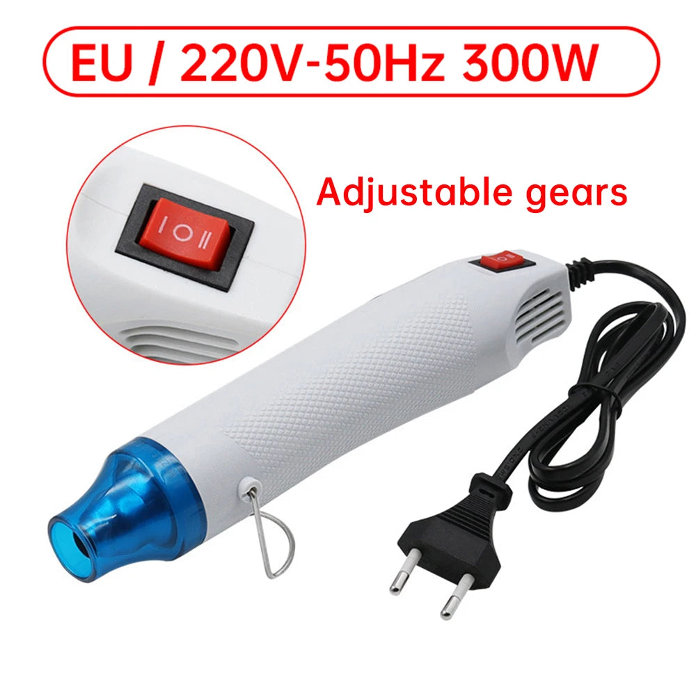 300W Hot Air Gun 220V 110V Soldering Temperature Blower Gun With Supporting Seat Electric Power Hot Dryer Shrink Plastic Tool