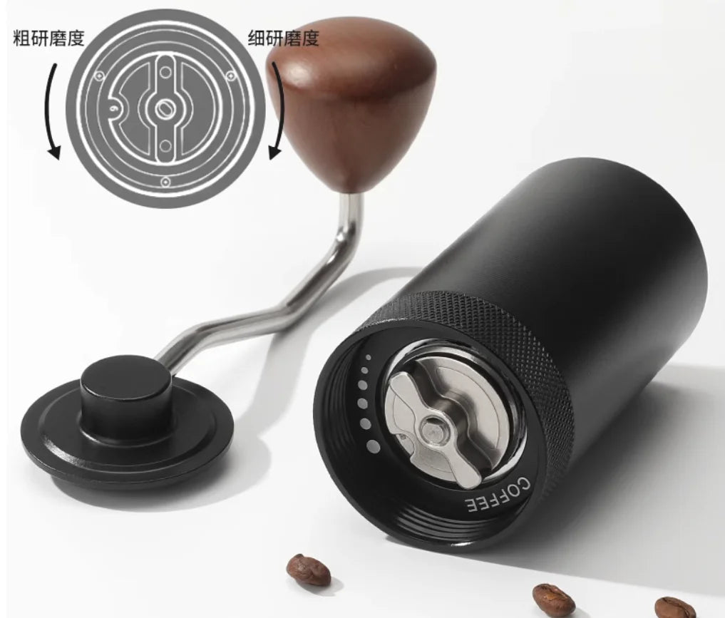 Manual Coffee Grinder Capacity 25g Hand Adjustable Steel Core Burr Manual Coffee Grinder Portable Coffee Bean Grinders Mini
