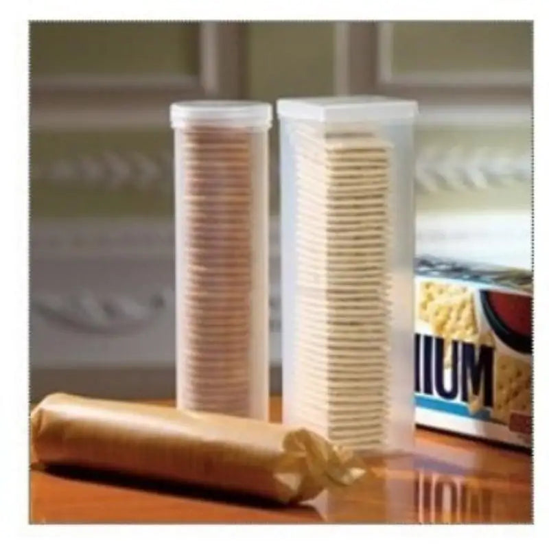 1Pcs Round & Rectangular Design Stackable Airtight Food Storage Containers With Flip-Top Lids Organizers For Kitchen