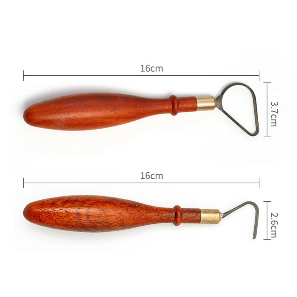 Pottery Repair Tools Tungsten Steel Texture Ring Knife DIY Ceramic Sculpture Scraping Texture Carving Tools,L-Shaped
