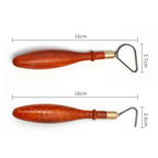 Pottery Repair Tools Tungsten Steel Texture Ring Knife DIY Ceramic Sculpture Scraping Texture Carving Tools,L-Shaped