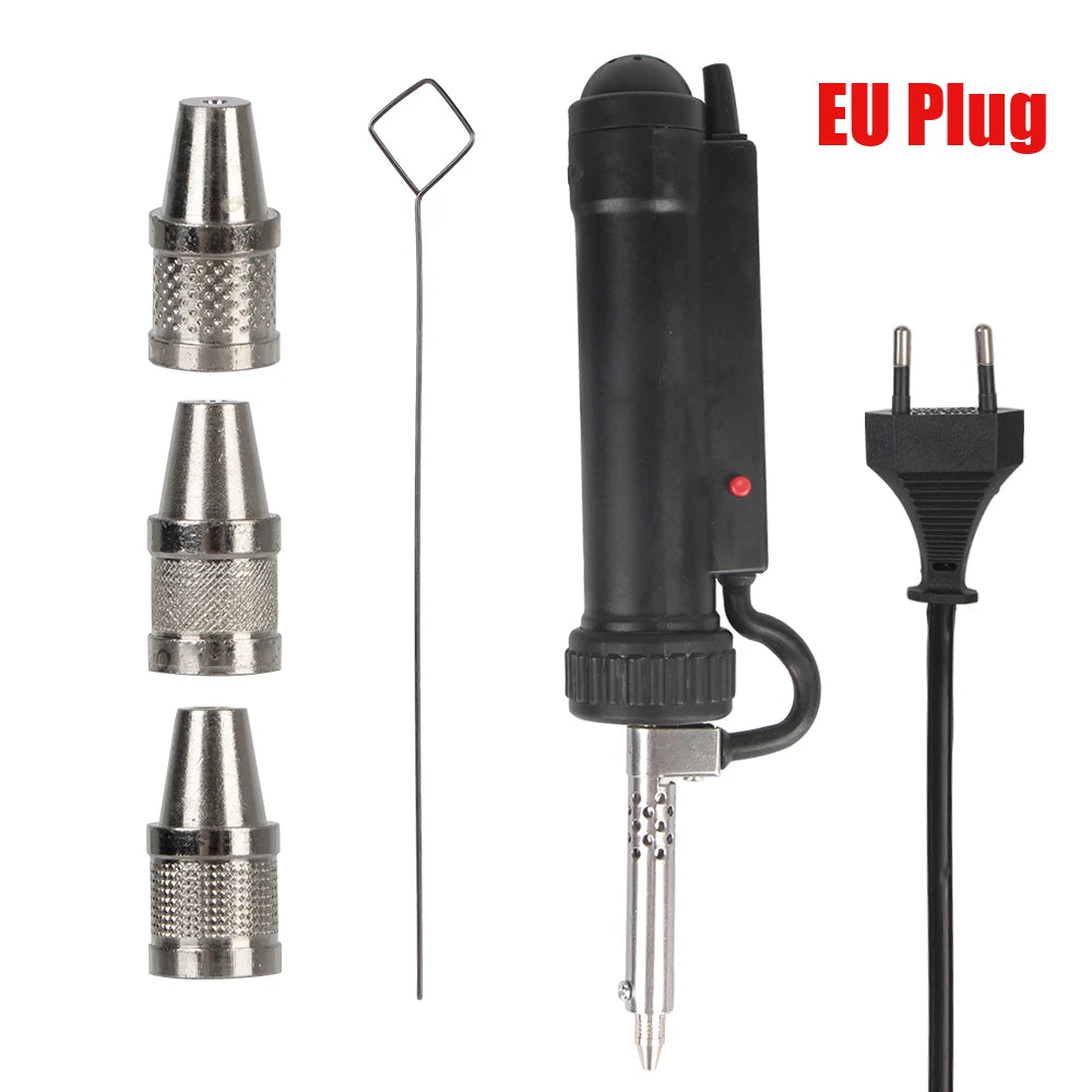 Tin Sucker Remove Pump Portable with 3 Suction Nozzle Vacuum Soldering New Desoldering Machine Electric Solder ADT03 Automatic