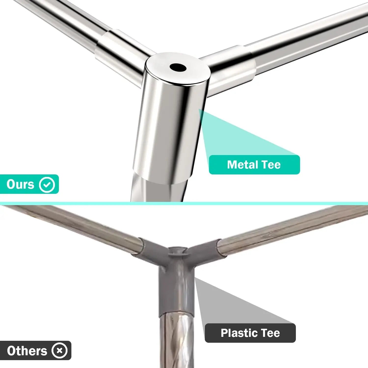 Twin Size Canopy Bed Frame,Stainless Steel Bed Canopy Frame Attachment,Frame Poles For Metal Bed Or Wood Bed Mosquito Net Or
