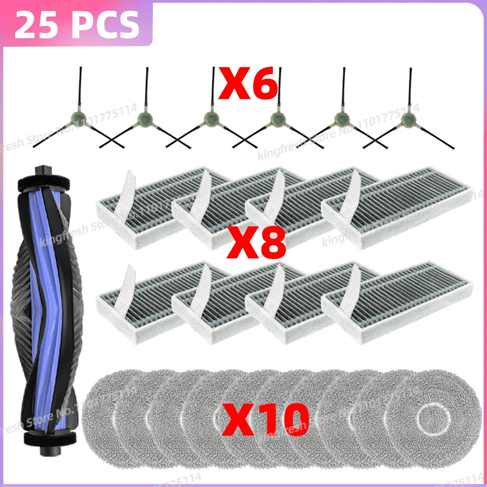 Compatible For ( Lefant M3 / M3 MAX / M3L ) Vacuum Parts Main Roller Side Brush Mop Cloth Filter Accessories