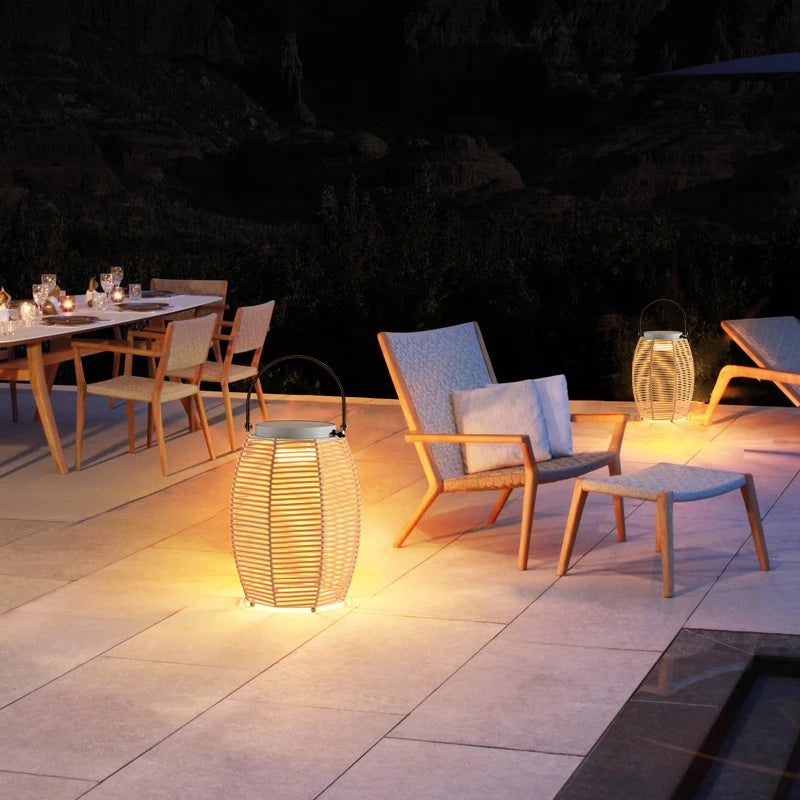 Outdoor Light Waterproof Garden Light Villa Garden Light Modern Simple Design Sense terrace atmosphere light Solar light woven