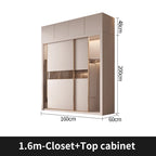Sliding Door WardrobeNordic Modern Home Furniture Bedroom Desk Dresser In One Combination Light Luxury Corner Wardrobe furniture