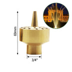 1/2" 3/4" 1" Brass Swimming Pool Decorative Fountain Nozzles Head for Outdoor Music Water Fountain Waterfall Garden Decoration