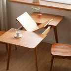 Italian Kitchen Extendable Dining Table Coffee 6 Chairs Center Mid Century Foldable Table Wood Vintage Luxury Room Furniture